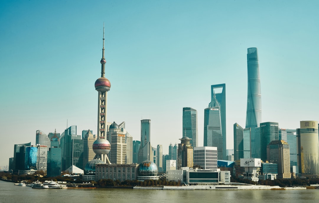 上海陆家嘴金融中心天际线